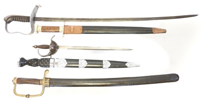 Lot 176 - Five reproduction swords / daggers, to include...