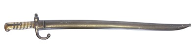 Lot 186 - French Chassepot M.1866 yataghan sword bayonet...