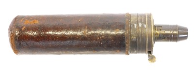 Lot 75 - Rare Sykes tubular pistol powder flask,...
