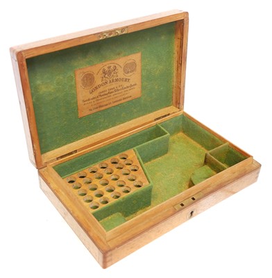 Lot 425 - Oak case for a London Armoury James Kerr and...