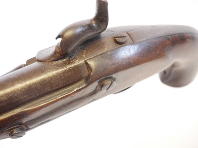 Lot 6 - M.1822 type percussion 18mm cavalry pistol,...
