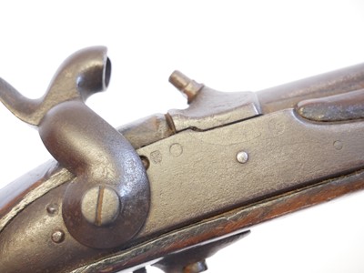 Lot 6 - M.1822 type percussion 18mm cavalry pistol,...