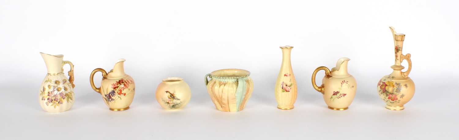 Lot A Collection of Royal Worcester "Blush Ivory" Wares