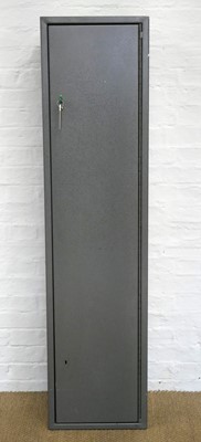 Lot 449 - Bradley Steel gun cabinet, with internal...