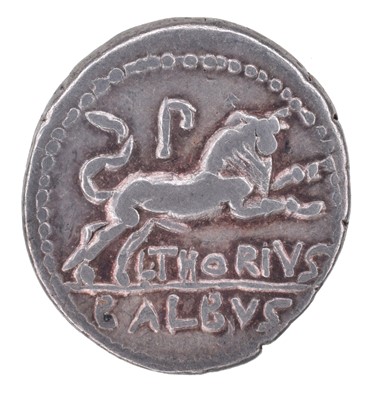 Lot 8 - Roman Republic, L. Thorius Balbus, Silver Denarius