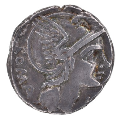 Lot 9 - Roman Republic, L. Flaminius Cilo, Silver Denarius