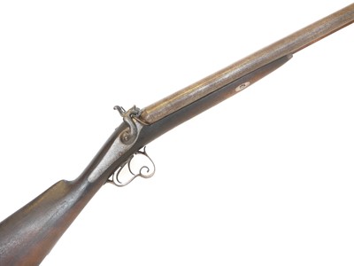 Lot 59 - Belgian percussion side by side 14 bore...