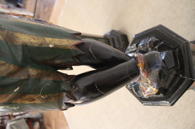 Lot A Rare Pair of 19th Century Venetian 'Blackamoor' Figures on Integral Stands