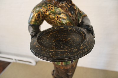 Lot A Rare Pair of 19th Century Venetian 'Blackamoor' Figures on Integral Stands