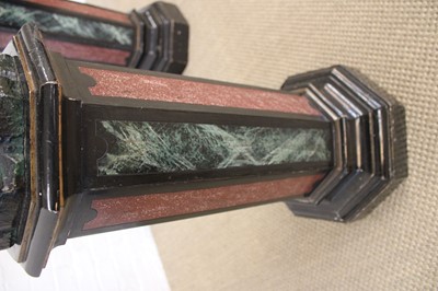 Lot A Rare Pair of 19th Century Venetian 'Blackamoor' Figures on Integral Stands