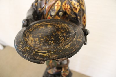 Lot A Rare Pair of 19th Century Venetian 'Blackamoor' Figures on Integral Stands