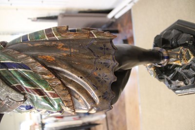 Lot A Rare Pair of 19th Century Venetian 'Blackamoor' Figures on Integral Stands