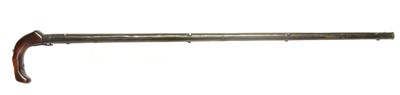 Lot 52 - Percussion 25 bore muzzle loading walking...
