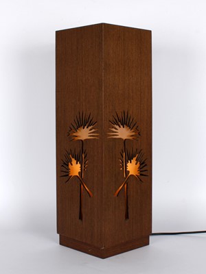 Lot Vintage Japanese "Chrysanthemum" Table Lamp