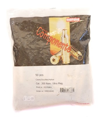 Lot 585 - .300 Remington Ultra Mag. brass, 40 new Norma...