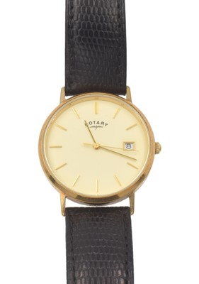 Lot 263 - A Rotary 9ct gold Gentleman's wristwatch