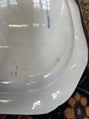 Lot 106 - A Large and Rare "Shooting a Leopard in a Tree" Serving Dish by Spode