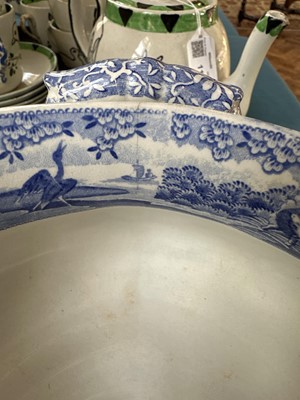 Lot 107 - A Large "Hunting a Buffalo" Soup Tureen, Ladle and Stand by Spode