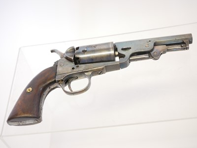 Lot Belgian percussion pocket revolver, serial...