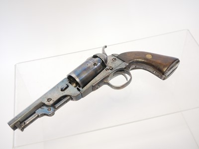 Lot Belgian percussion pocket revolver, serial...