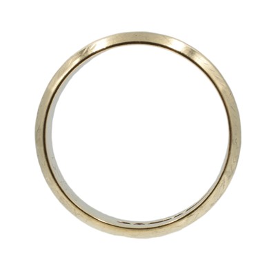 Lot 157 - A 9ct yellow gold wide wedding band