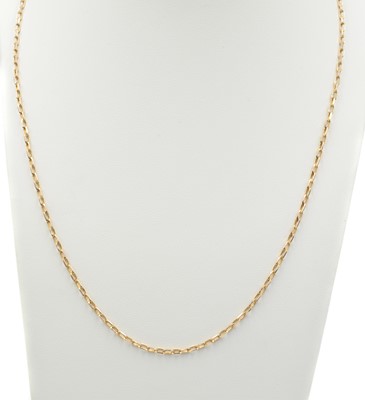 Lot 63 - 9ct rose gold belcher chain