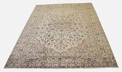Lot 266 - A Fine and Large Signed Central Persian Kashan Carpet