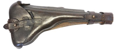 Lot Artillery Luger shoulder stock and holster rig,...