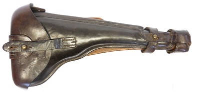 Lot Artillery Luger shoulder stock and holster rig,...