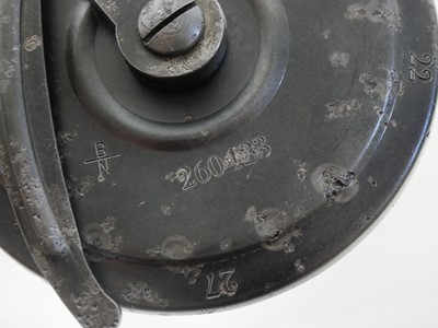 Lot Artillery Luger 32 round snail drum, numbered...