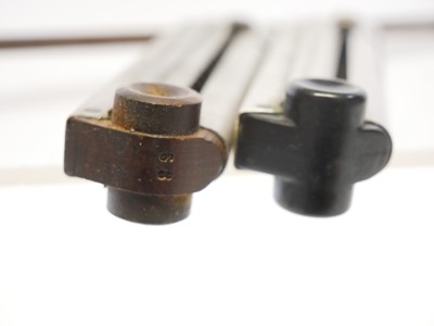 Lot Two Luger P08 magazines, one with wood base...