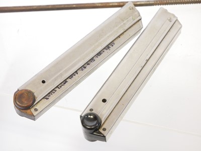 Lot Two Luger P08 magazines, one with wood base...