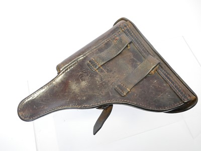 Lot WWI Luger PO8 Luger holster, dated 1911 and...