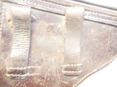Lot WWI Luger PO8 Luger holster, dated 1911 and...