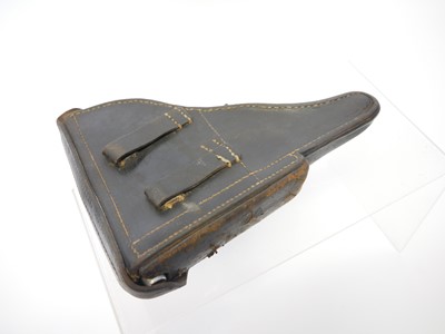 Lot WWII Luger PO8 Luger holster and magazine,...