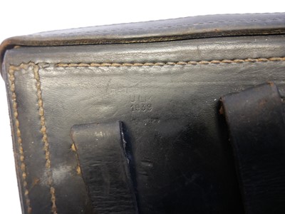 Lot WWII Luger PO8 Luger holster and magazine,...