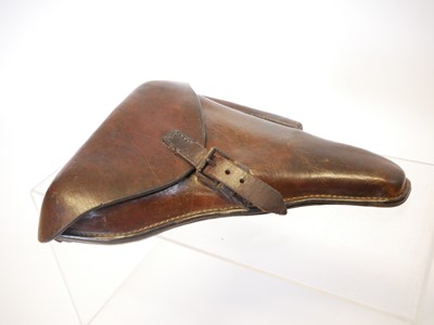 Lot WWI Luger PO8 Luger holster, dated 1916 and...