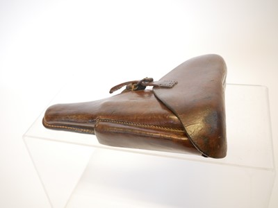 Lot WWI Luger PO8 Luger holster, dated 1916 and...