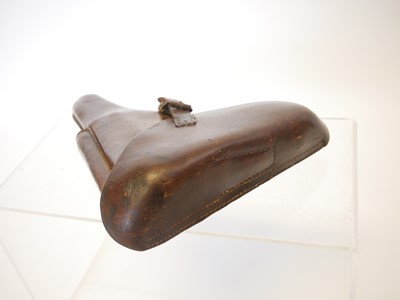 Lot WWI Luger PO8 Luger holster, dated 1916 and...