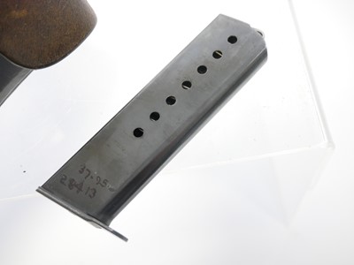 Lot WWII Walther P38 holster and spare magazine,...