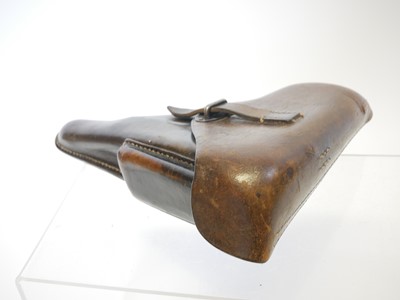 Lot WWII Walther P38 holster and spare magazine,...