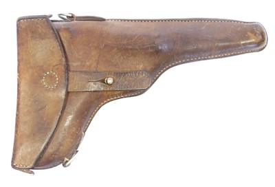 Lot Swiss Model 1900 Luger holster, stamped Andres...