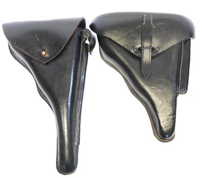 Lot Two reproduction holsters for a Walther P38...