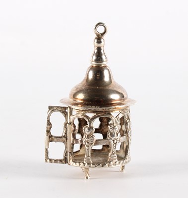 Lot 63 - A Rare 19th Century or Earlier Continental Silver Miniature Lantern