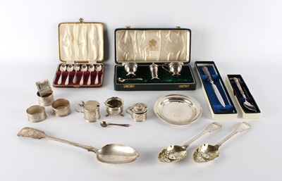 Lot 12 - A Group of Georgian and Later Silver