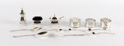Lot A Group of Small Silver and White Metal Items