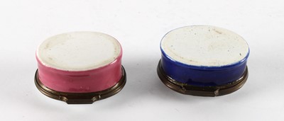 Lot Two 19th Century Bilston-Type Enamel Patch Boxes