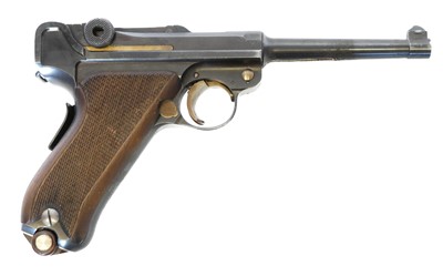 Lot 101 - Deactivated Swiss 7.65mm Luger model 1905 semi...