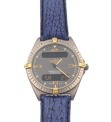 Lot 250 - A Gentleman's Breitling Titanium Aerospace wristwatch