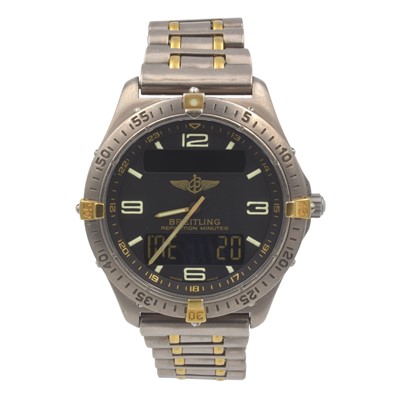 Lot 249 - Two Breitling Aerospace Repetition Titanium Wristwatches